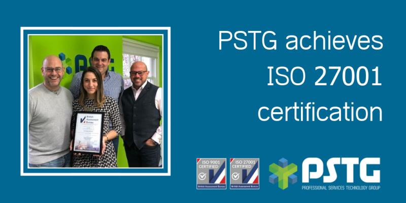 PSTG Achieves ISO 27001 certification